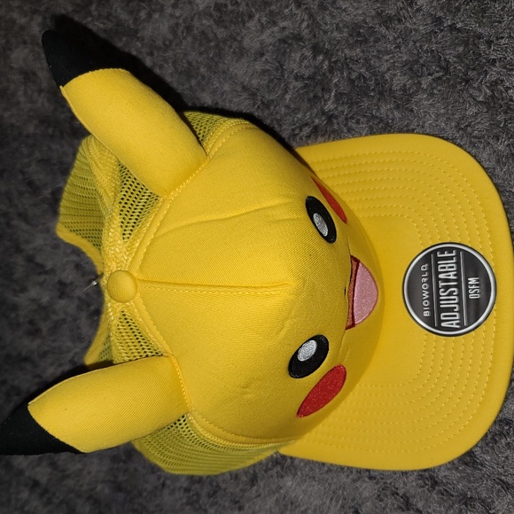 Pokemon hat cap snapback pikachu charmander charzard gotta catch ears - Picture 1 of 3
